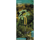 Verpakte palmbomen-vormige solar tuinlamp met kunststof stok