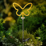 Solar stake light plastic steady