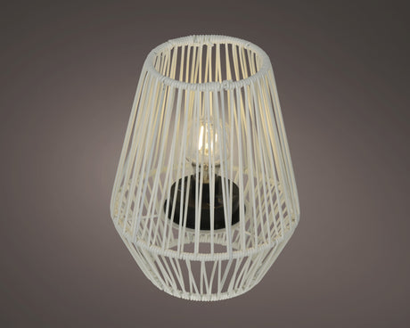 Solar lantaarn wicker steady