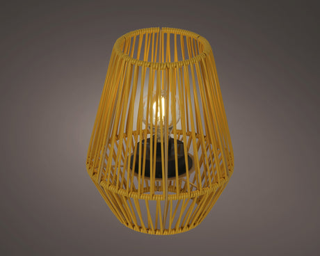 Solar lantaarn wicker steady