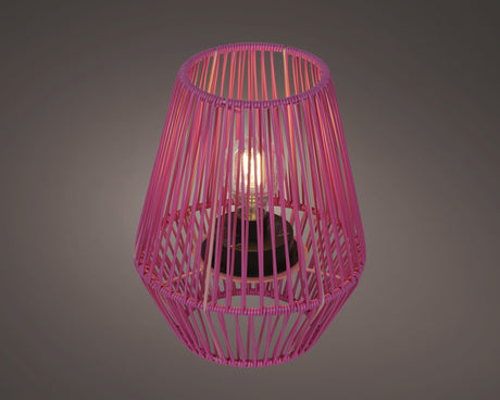 Solar lantaarn wicker steady