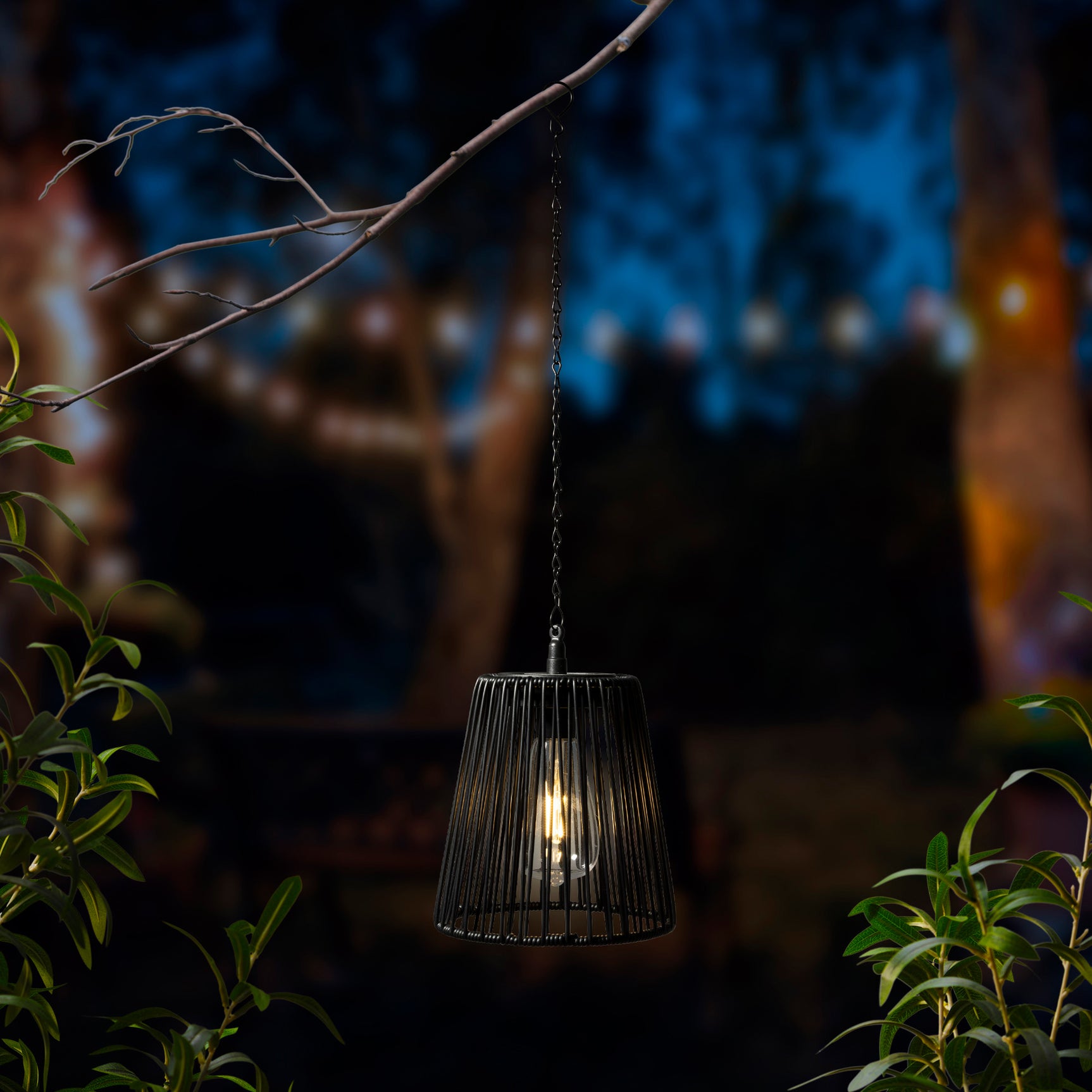 Solar hanglamp wicker steady