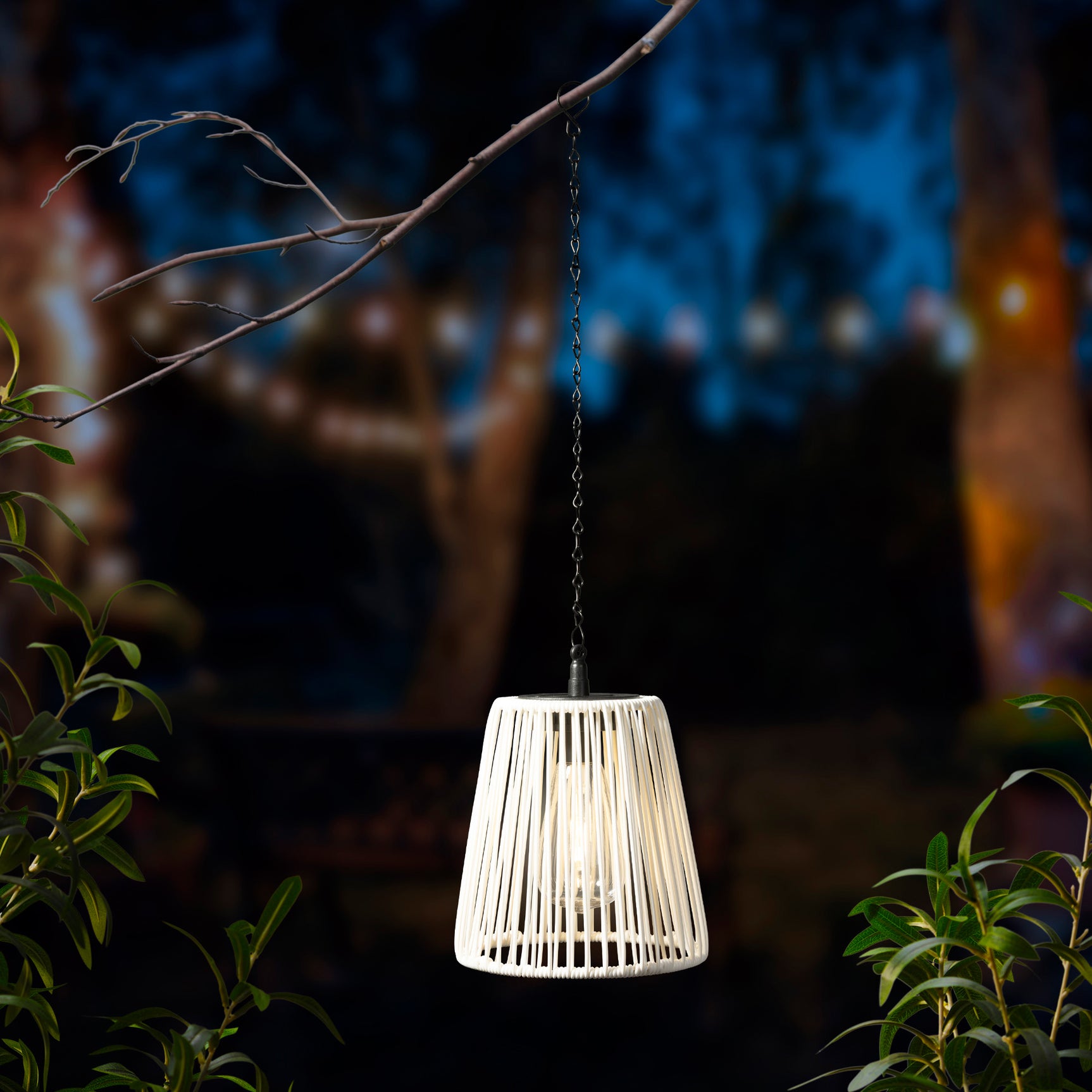 Solar hanglamp wicker steady