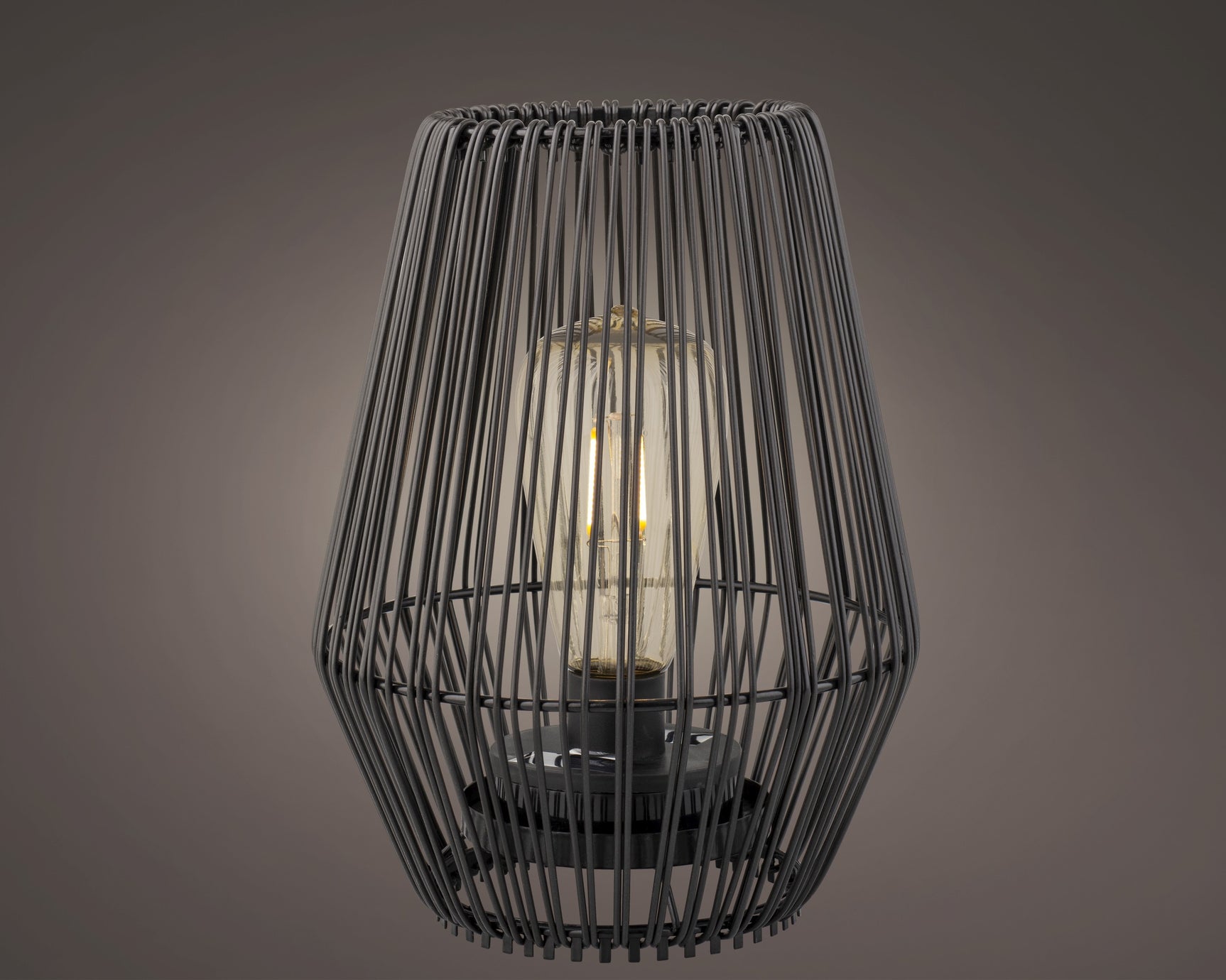 Solar lantaarn wicker