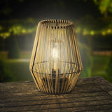 Solar lantaarn wicker steady