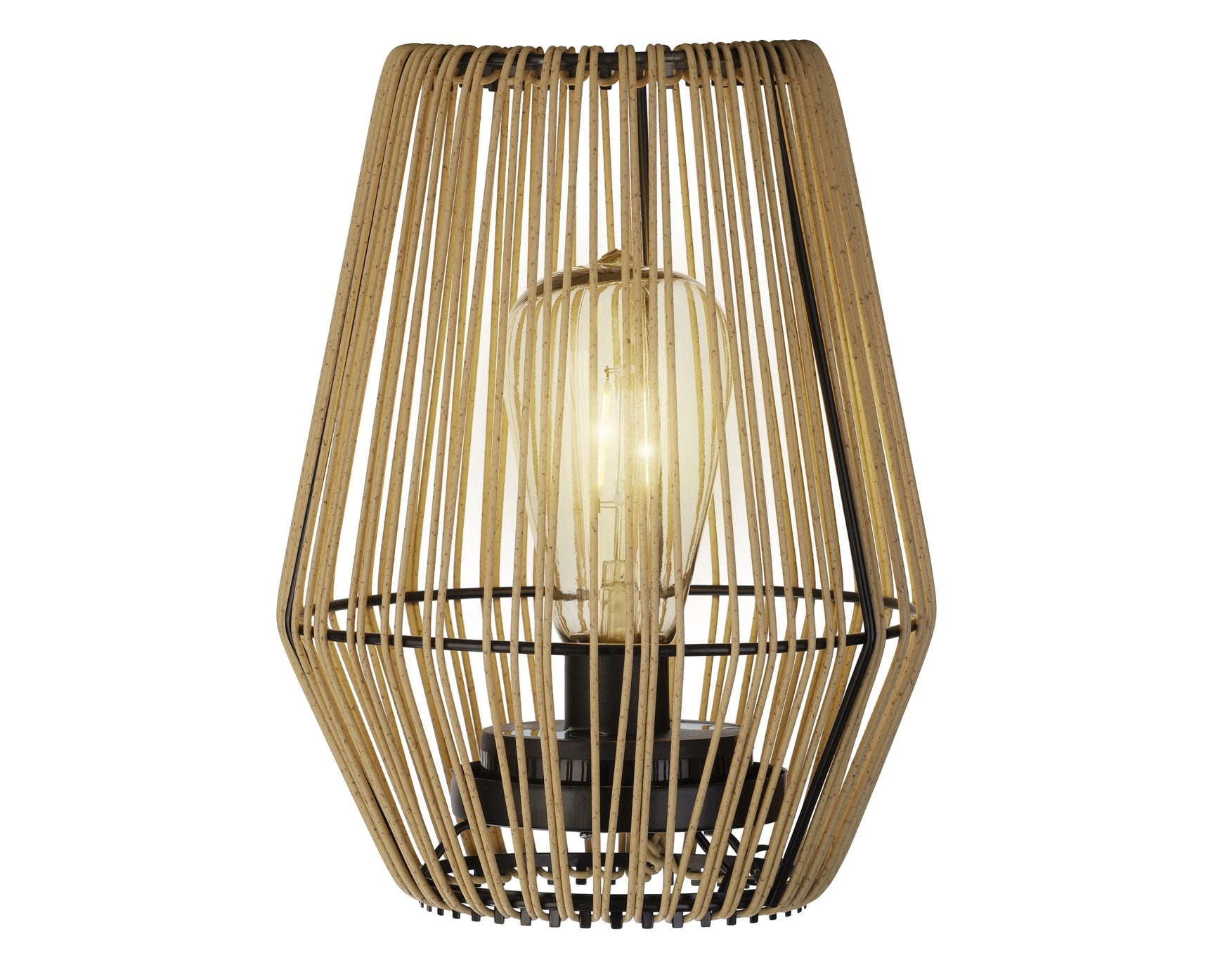 Solar lantaarn wicker steady