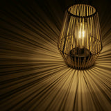 Solar lantaarn wicker steady