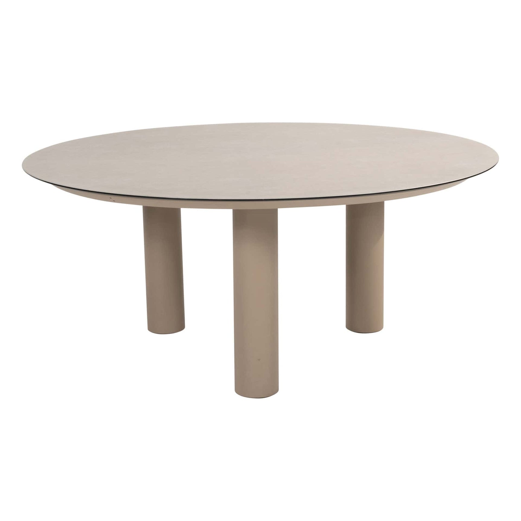 Taste 4SO - Donato low dining eettafel 160 cm. Ø latte, met geprint keramiek tafelblad