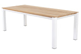 Taste 4SO - Ridge eettafel wit 220x95 teak