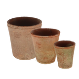 Esschert design - Aged Terracotta bloempot S set van 3