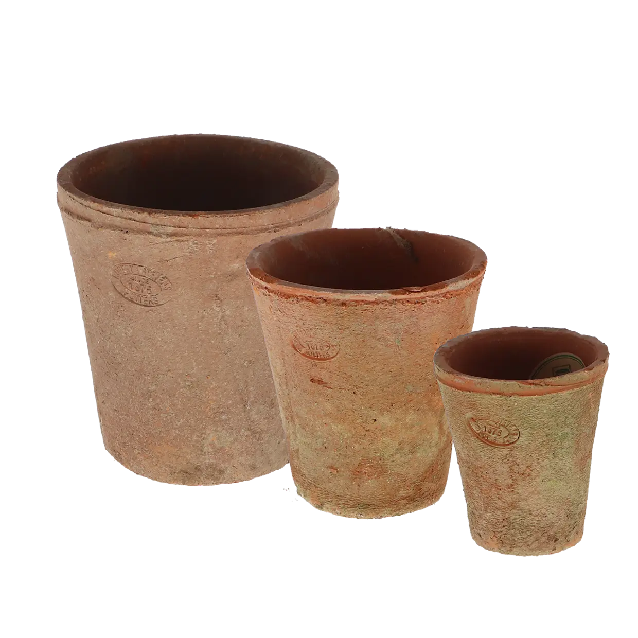 Esschert design - Aged Terracotta bloempot S set van 3