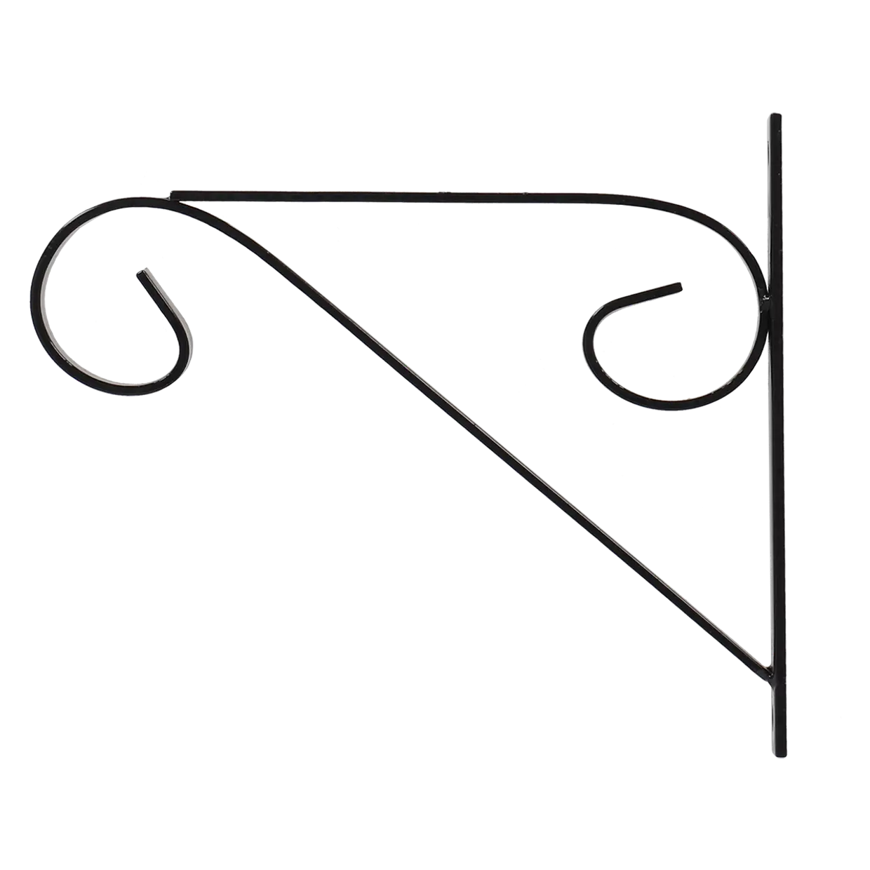 Hanging basket haak met krul S zwart - Esschert design