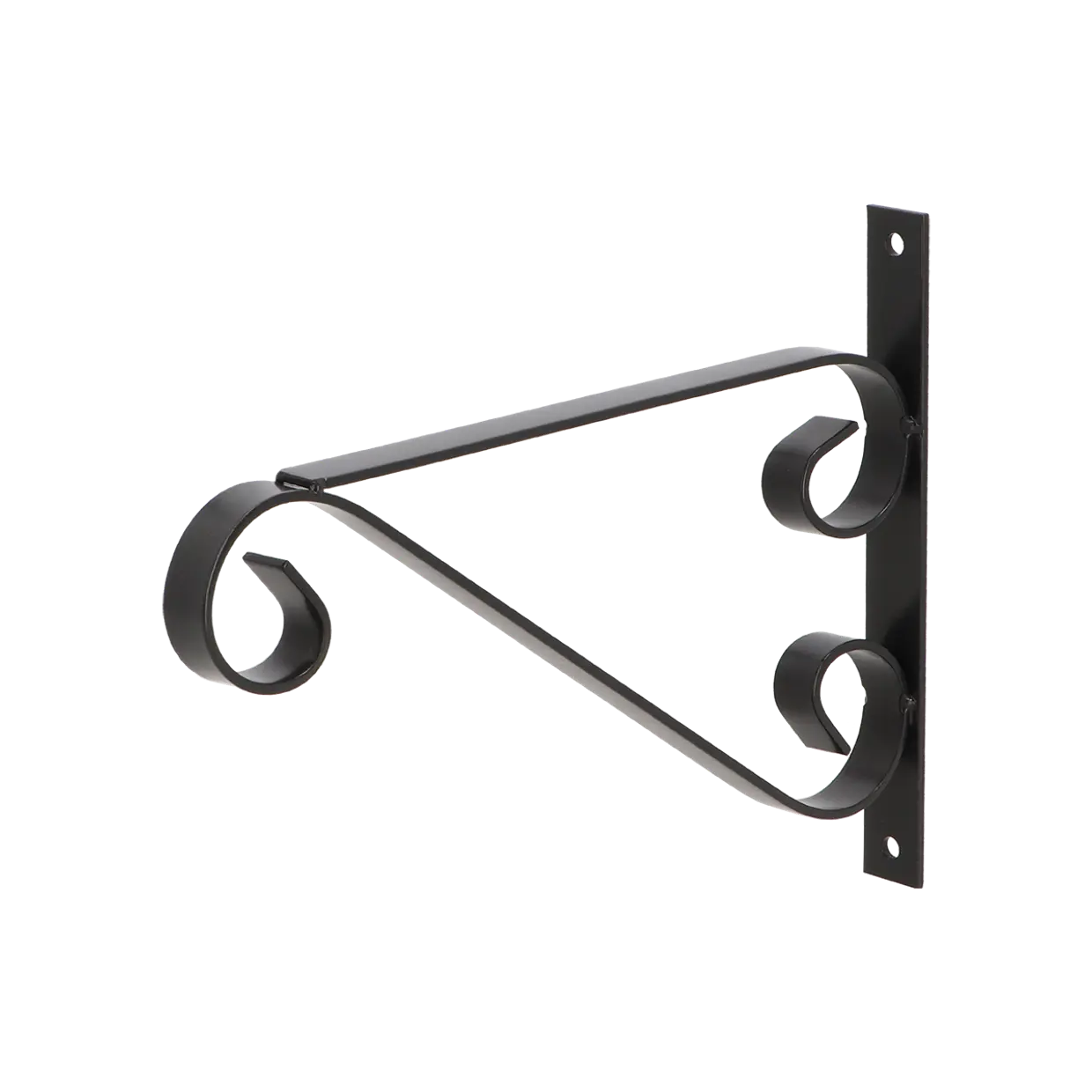 Hanging basket haak met krul M zwart - Esschert design
