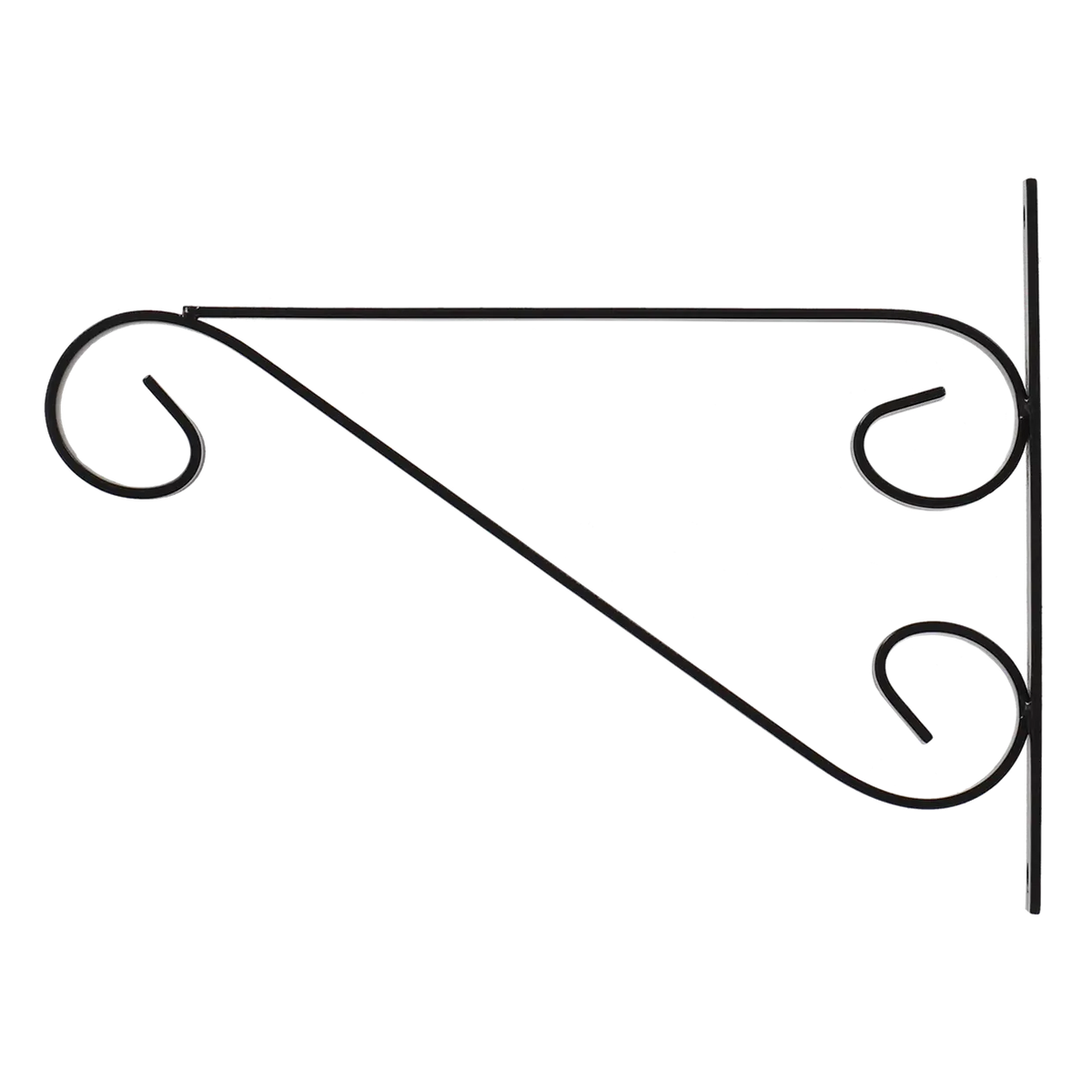 Hanging basket haak met krul M zwart - Esschert design