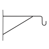 Zwarte hanging basket haak 35 cm - Esschert design
