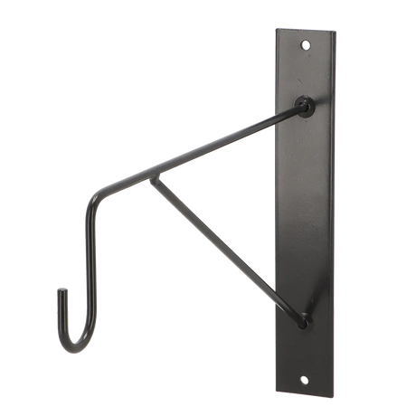 Zwarte Esschert Design ophanghaak 35 cm met muurplaat en haakbeugel
