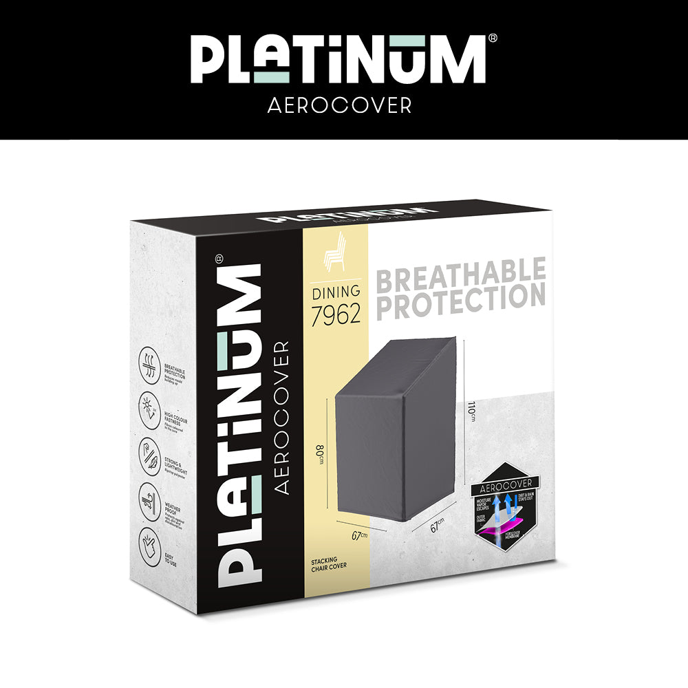Platinum AeroCover - Stapelstoelhoes/ gasveerstoelhoes 67x67xH80/110