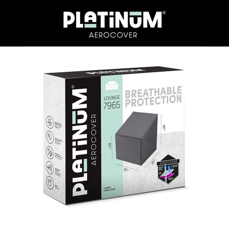 Platinum AeroCover loungestoelhoes hoge rug, in verpakking