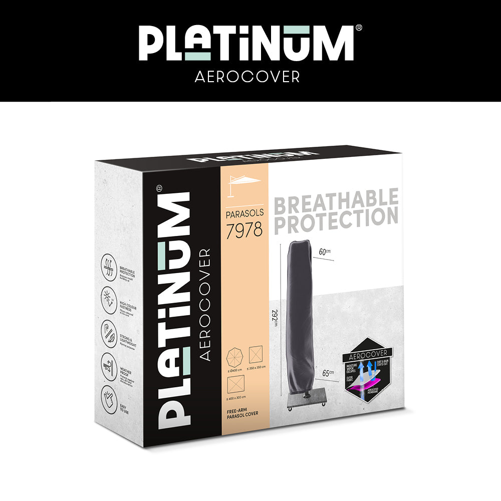 Platinum AeroCover - Zweefparasolhoes H292x60/65