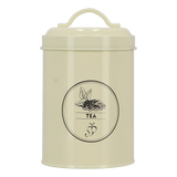 Voorraadblik thee, koffie en suiker - set van 3 stuks créme - Esschert design