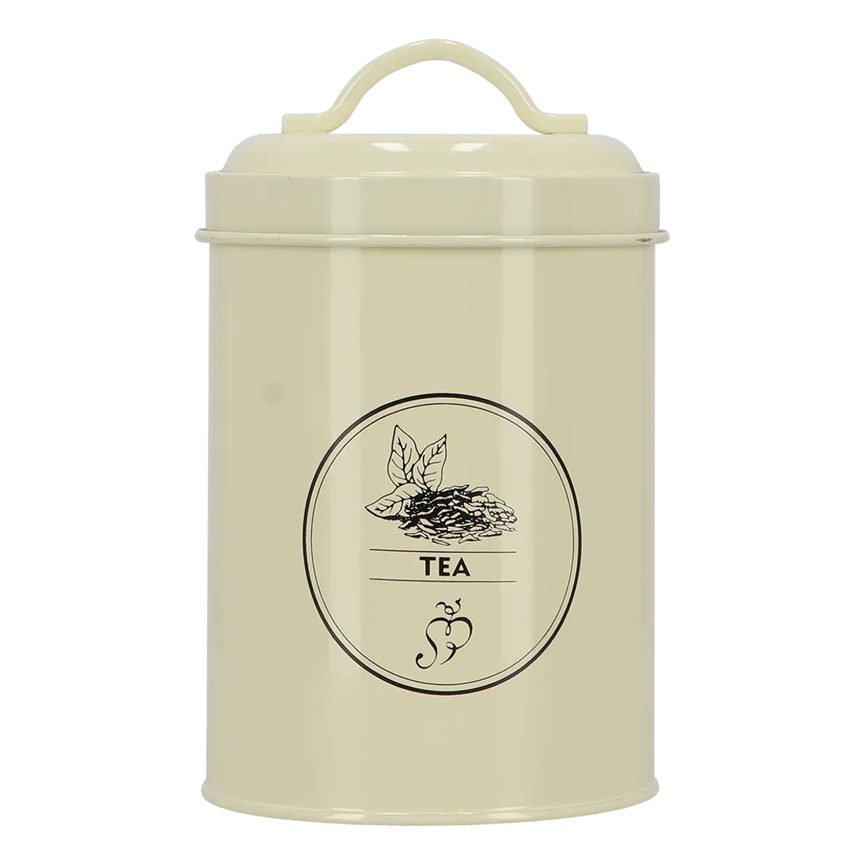 Voorraadblik thee, koffie en suiker - set van 3 stuks créme - Esschert design