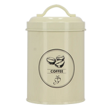 Voorraadblik thee, koffie en suiker - set van 3 stuks créme - Esschert design