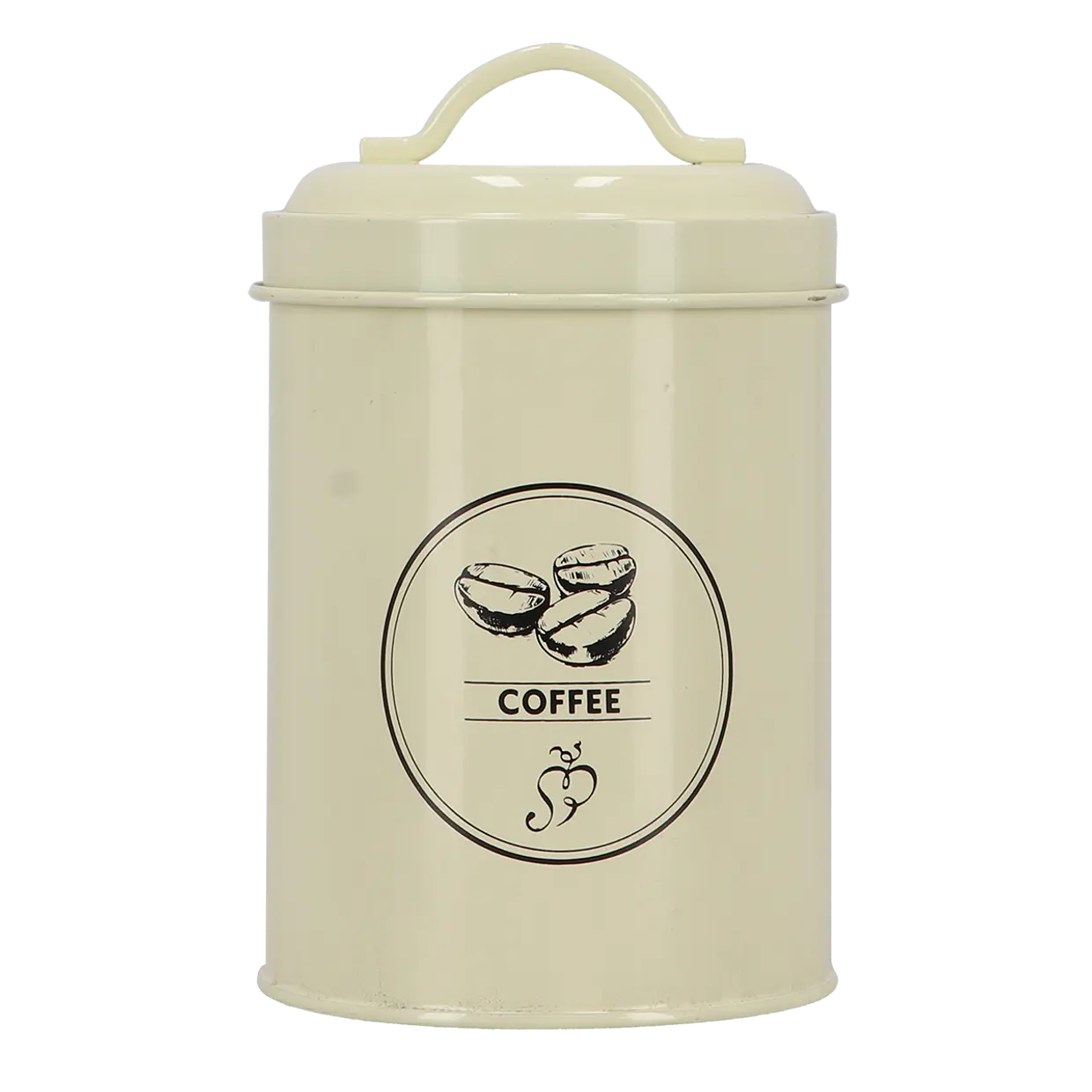 Voorraadblik thee, koffie en suiker - set van 3 stuks créme - Esschert design
