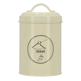 Voorraadblik thee, koffie en suiker - set van 3 stuks créme - Esschert design