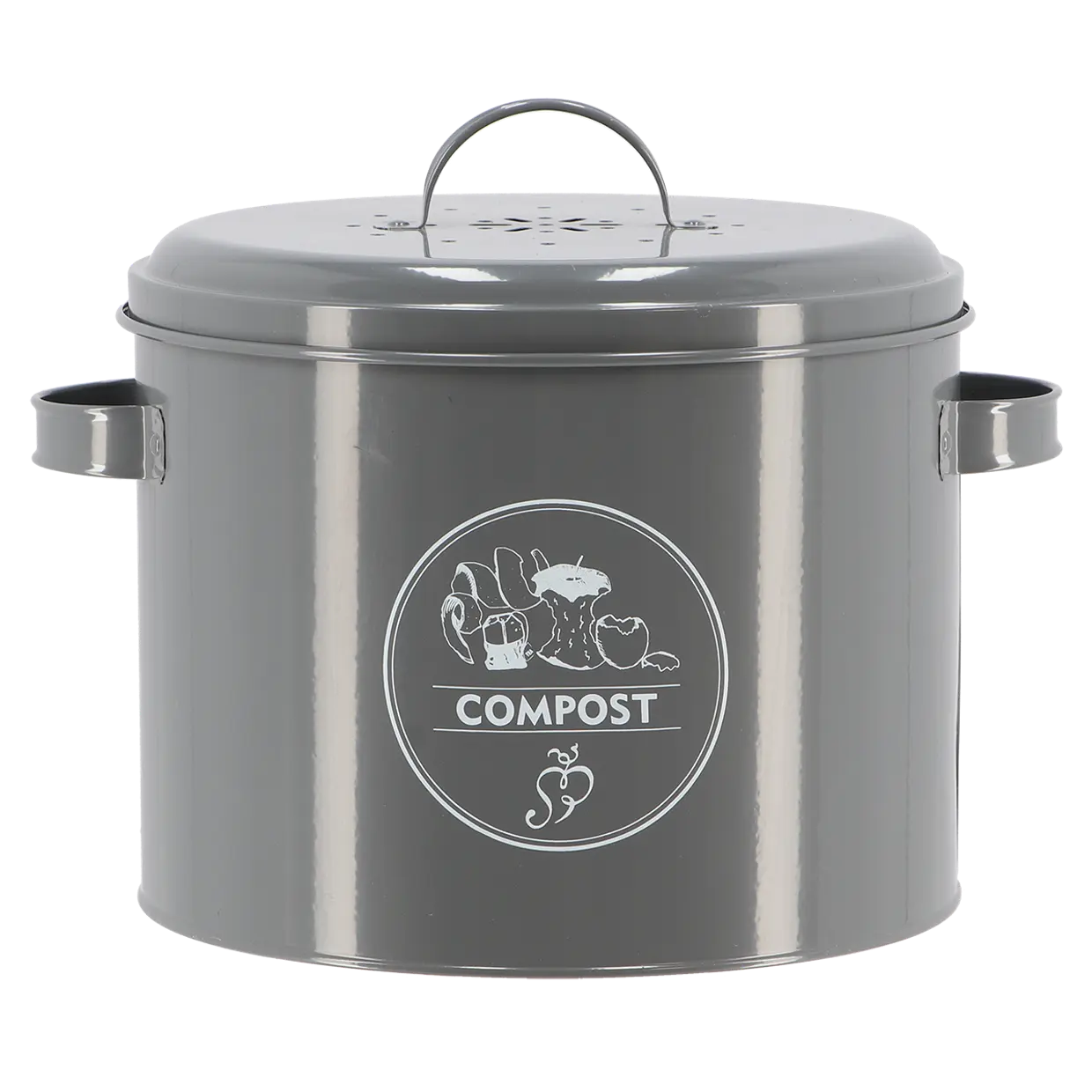 Composter voor in de keuken antraciet - Esschert design