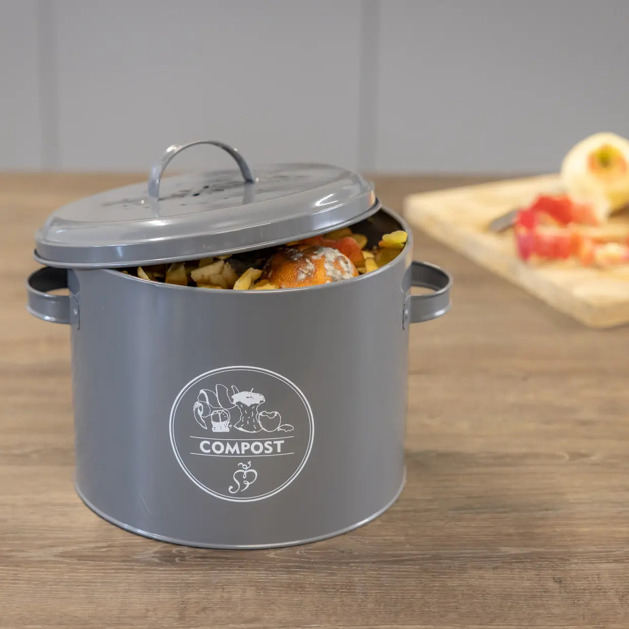 Composter voor in de keuken antraciet - Esschert design