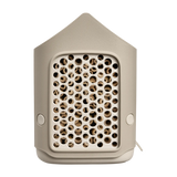 Elho insectenhotel, beige met rechthoekig gaasfront vol ronde buisopeningen