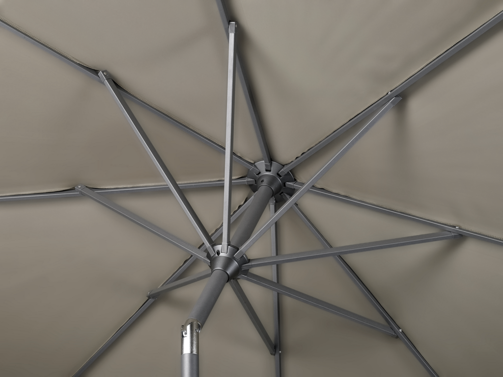 Platinum parasol Riva 250x200 - lichtgrijs