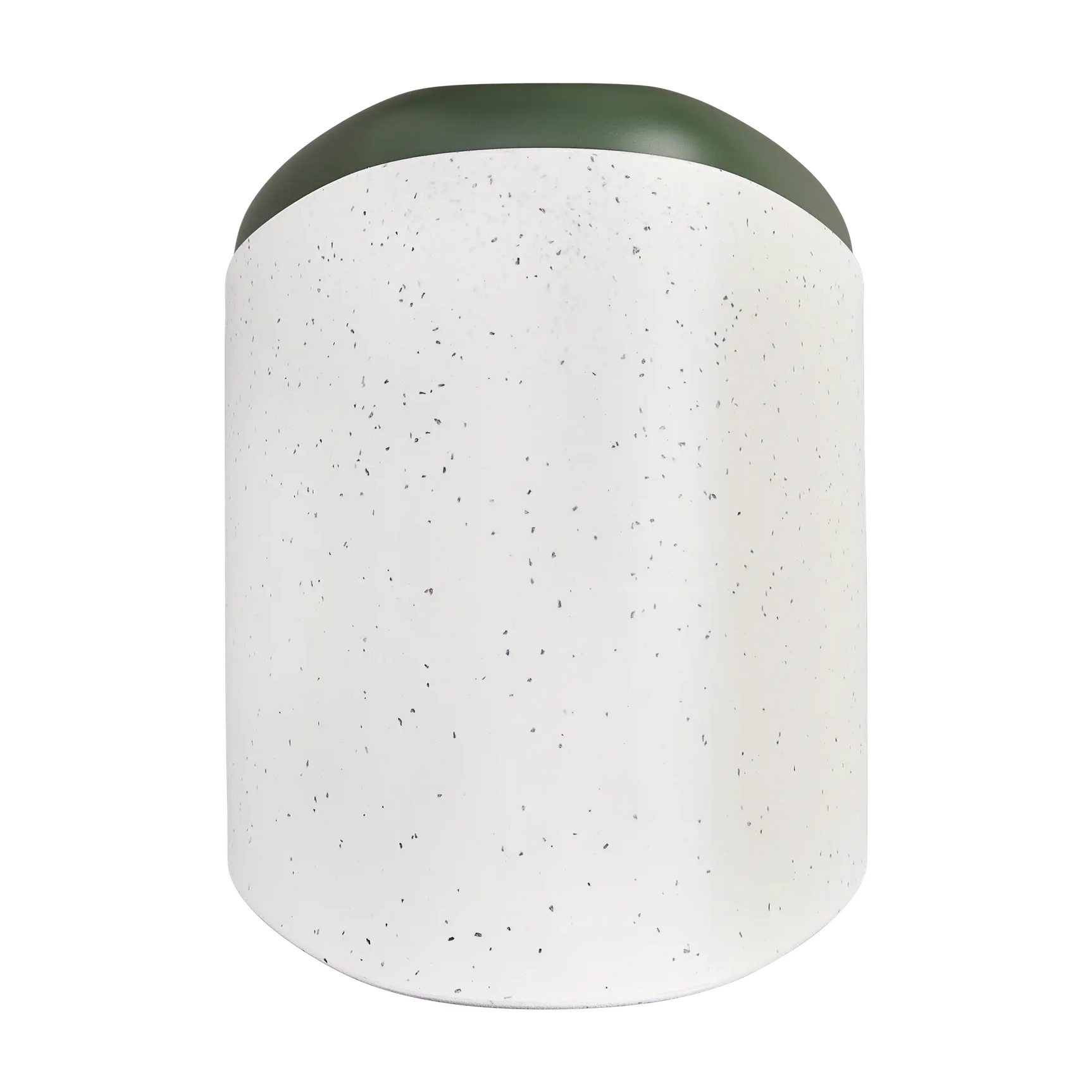 Elho vogelhuisje, wit met spikkels en afgerond front zonder zichtbare ingang