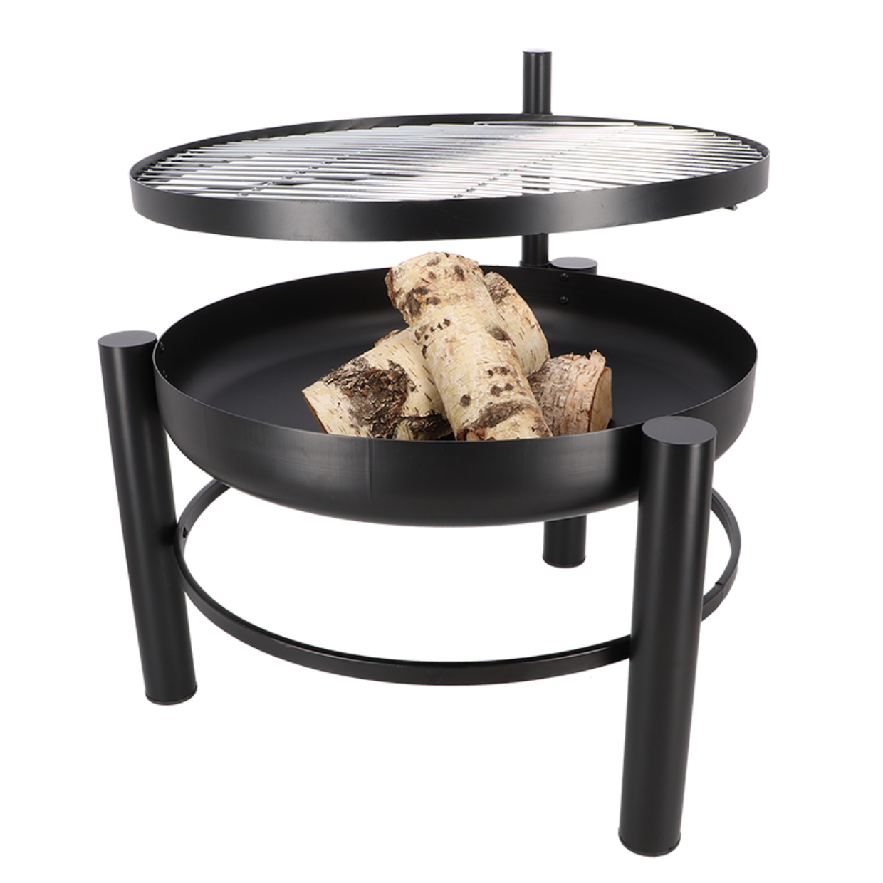 Esschert design - Vuurschaal met BBQ rooster L