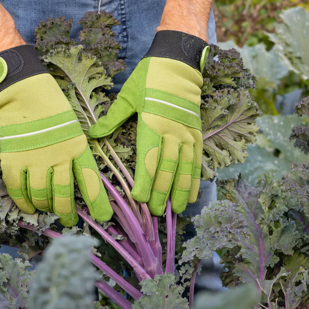 Esschert Design - Gevoerde tuinhandschoenen groen maat L