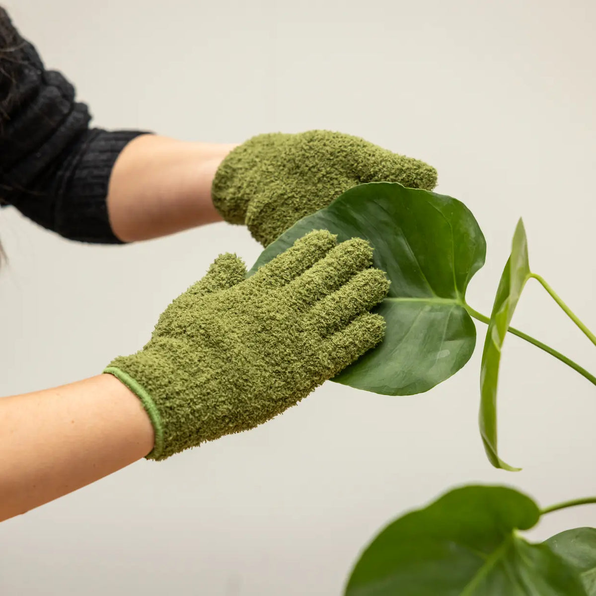 Esschert Design - Groene planten afstofhandschoenen