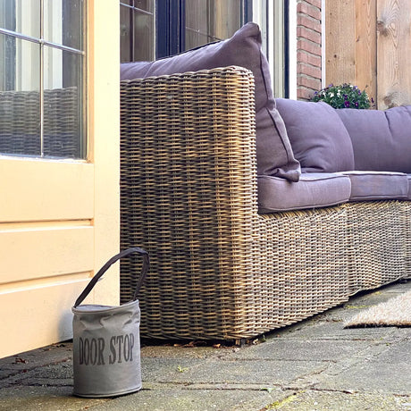 Deurstopper met handvat grijs 2,5 kilo - Esschert design