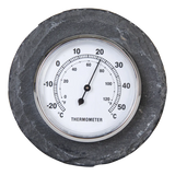 Leisteen thermometer rond 12cm - Esschert design