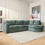 MySofa Alma | 2,5-zits + divan rechts | groen