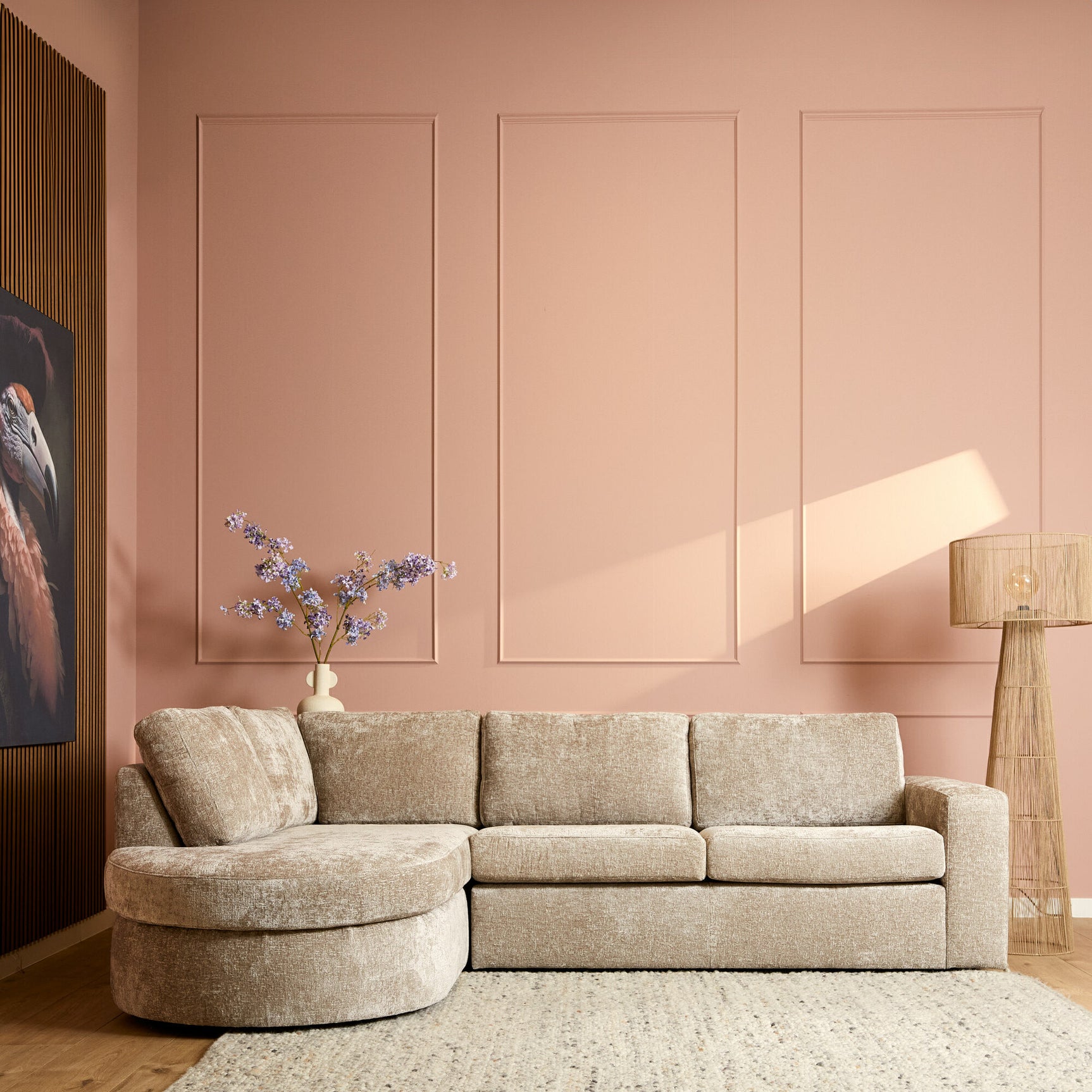 MySofa Alma | Divan links + 2,5-zits | Beige