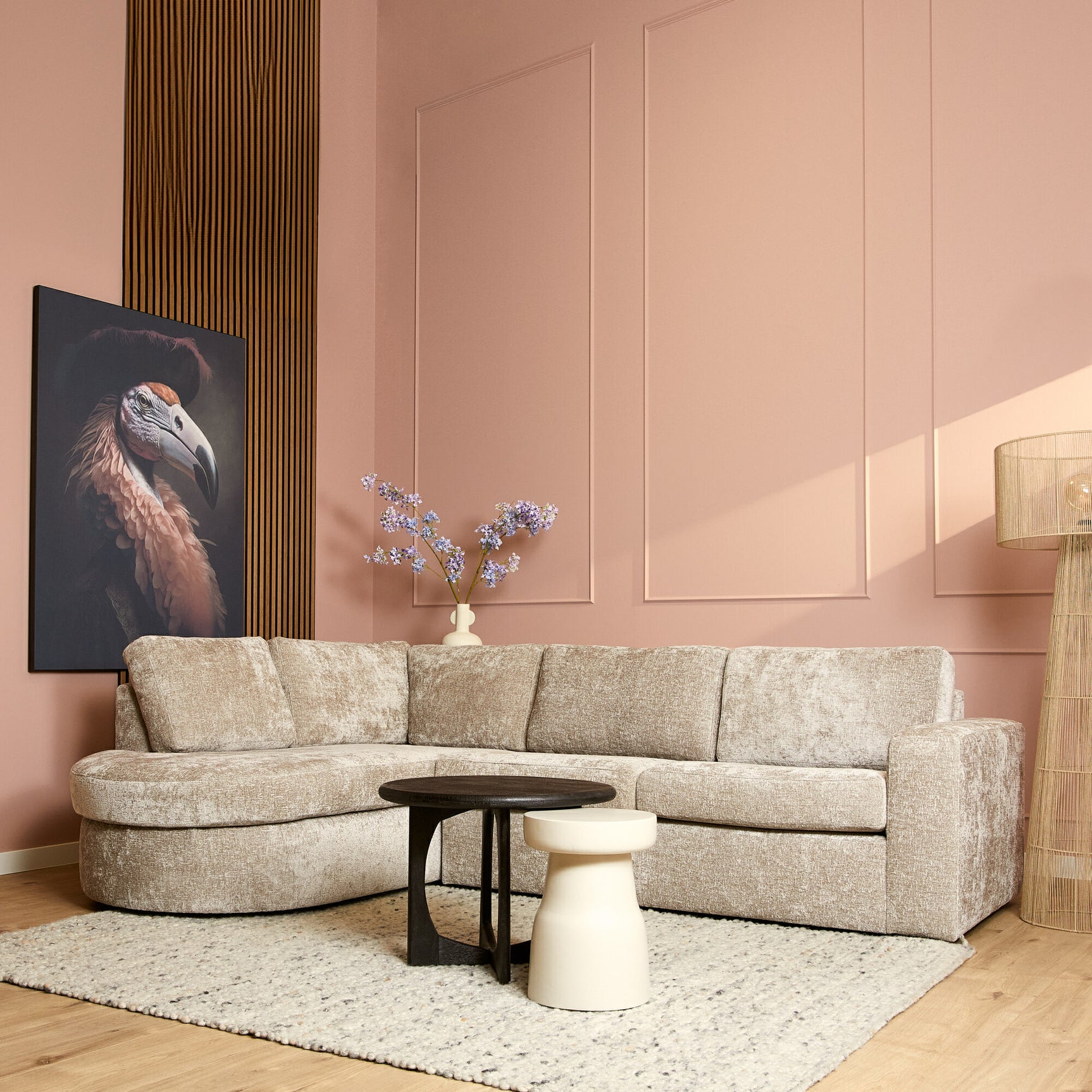 MySofa Alma | Divan links + 2,5-zits | Beige