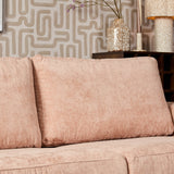 MySofa Alma hoekbank roze divan links + 2,5-zits
