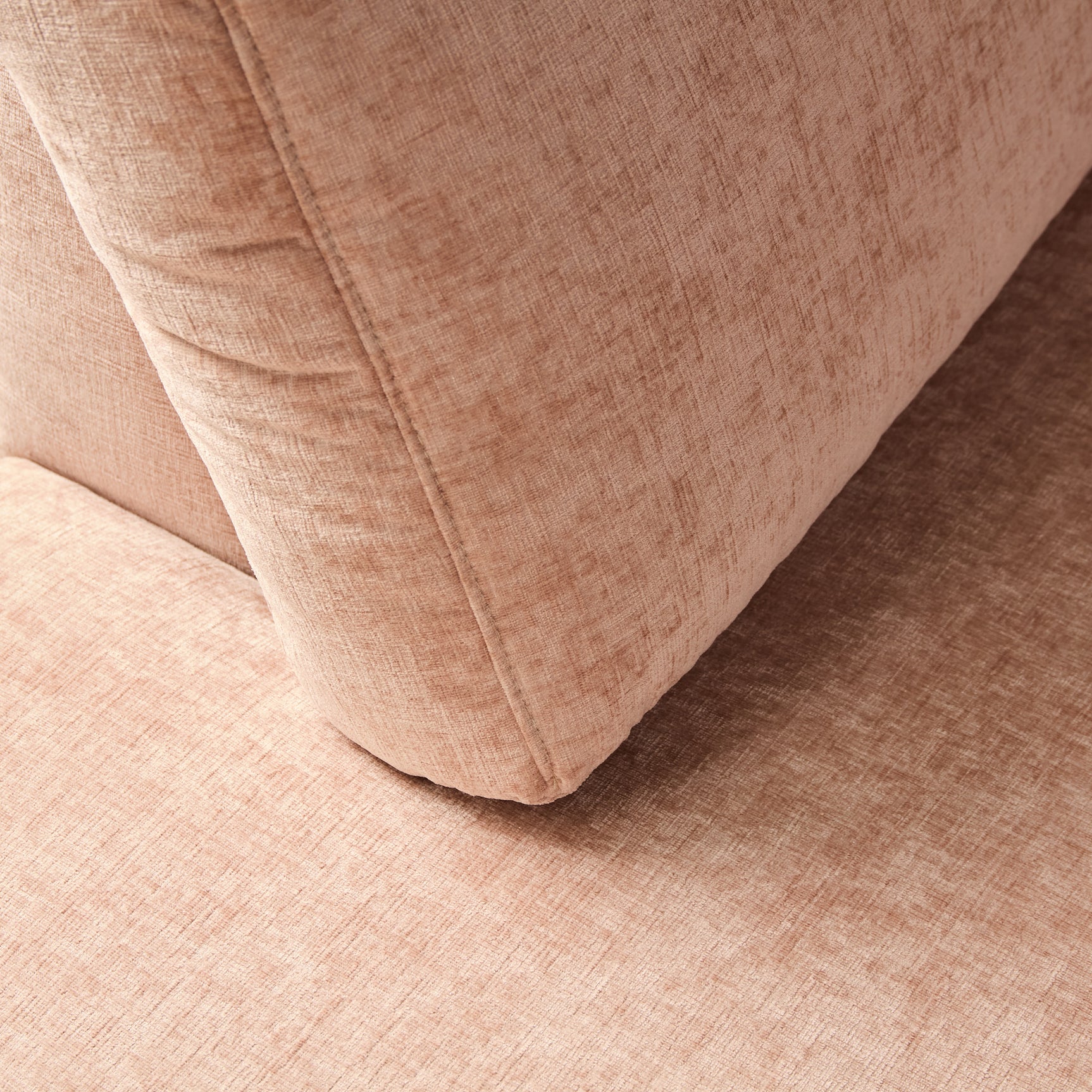 MySofa Alma hoekbank roze divan links + 2,5-zits