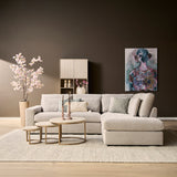 MySofa Jesse | 2,5-zits + ottomane rechts | beige