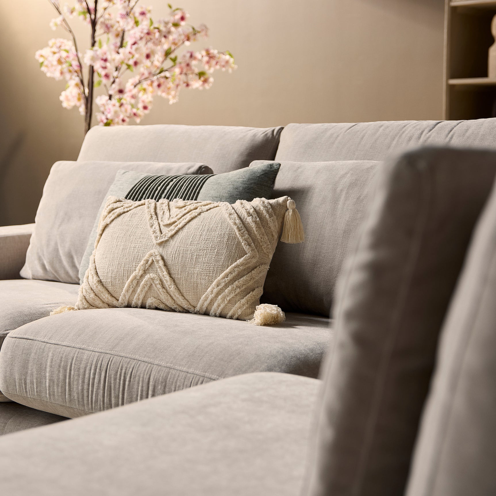 MySofa Jesse | 2,5-zits + ottomane rechts | beige