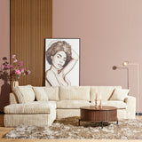 MySofa Teddy | Divan links + 2,5-zits | Beige