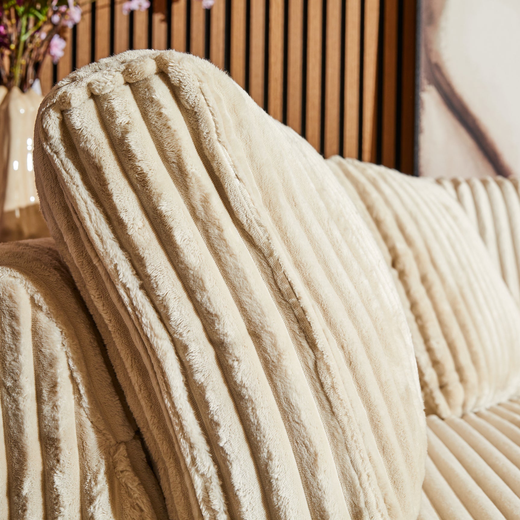 MySofa Teddy | Divan links + 2,5-zits | Beige