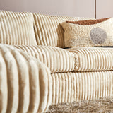 MySofa Teddy | Divan links + 2,5-zits | Beige