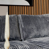 MySofa Teddy | divan links + 2,5-zits | antraciet