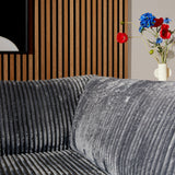 MySofa Teddy | divan links + 2,5-zits | antraciet